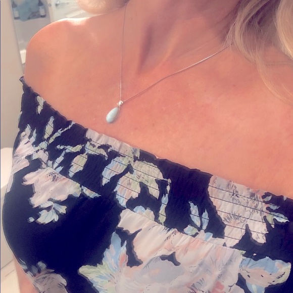 Rare LARIMAR stone pendant w/Sterling Silver - Picture 11 of 11